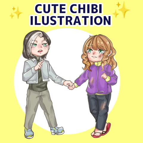draw cute chibi character illustration