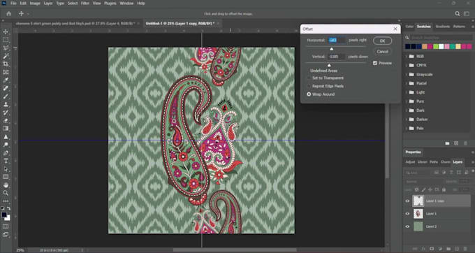 do professional textile design and seamless pattern design