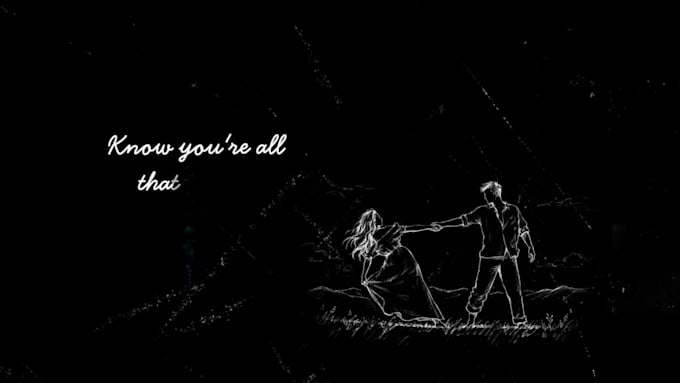 design a professional lyric video with custom artwork