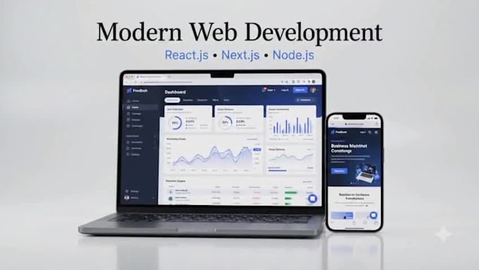 build a professional react js or next js website