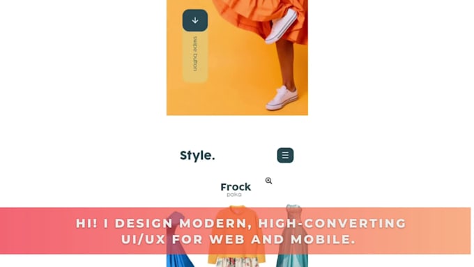 design modern mobile app UI UX in figma for IOS and android