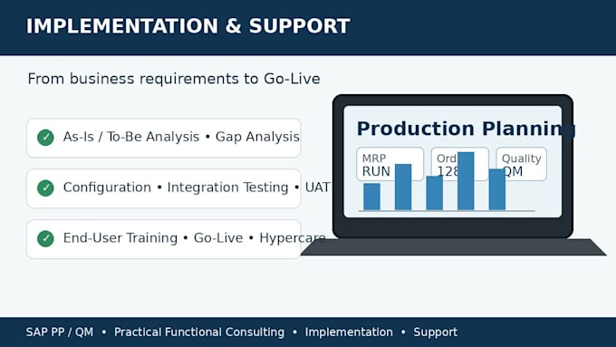 provide sap pp consulting, configuration and troubleshooting