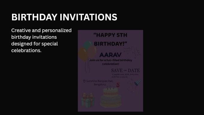 design creative birthday posters and invitations