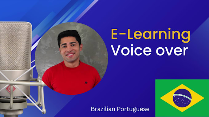 narrate your e learning or training in brazilian portuguese