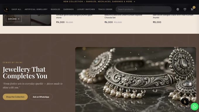 develop a ecommerce website online store with coding