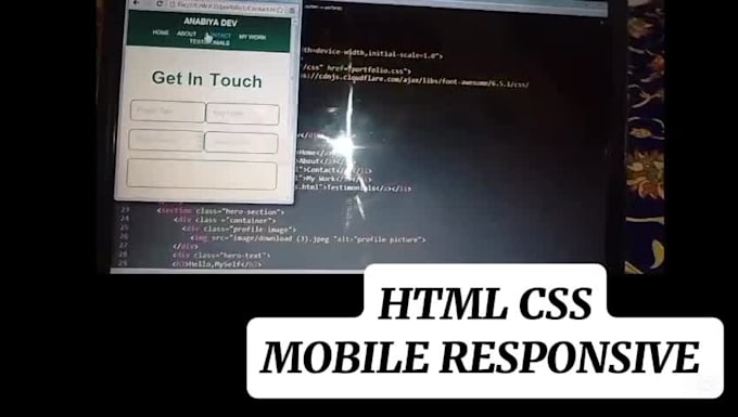 design a portfolio responsive website