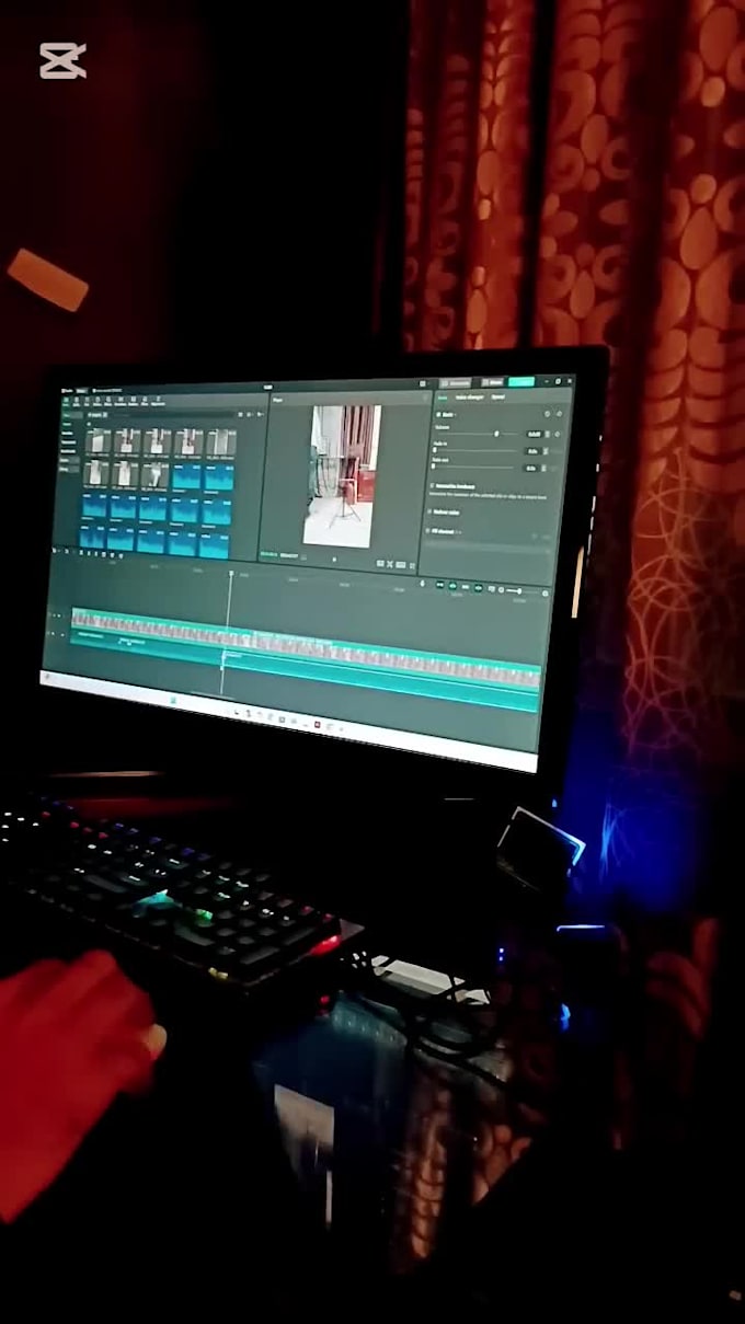 video editing cutting cropping bg removal