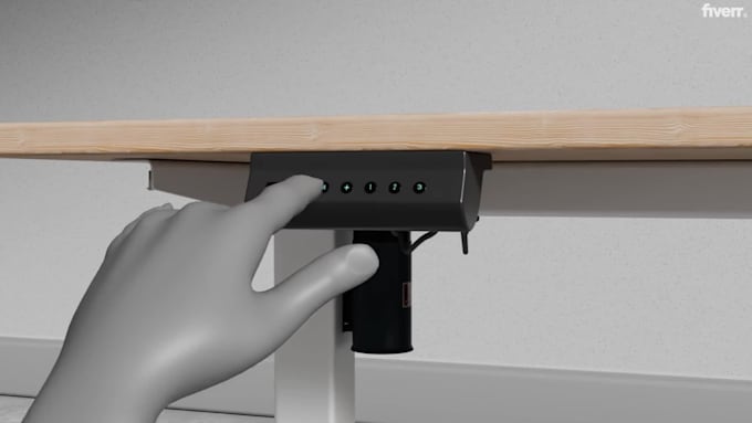 create a 3d packaging machine and industrial process animation