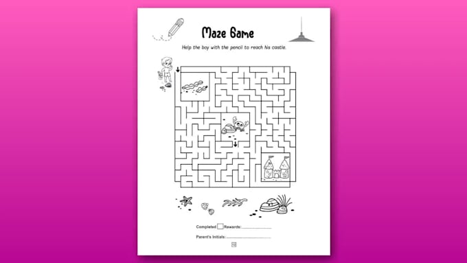 create custom kids puzzle book, activity book and worksheets for KDP