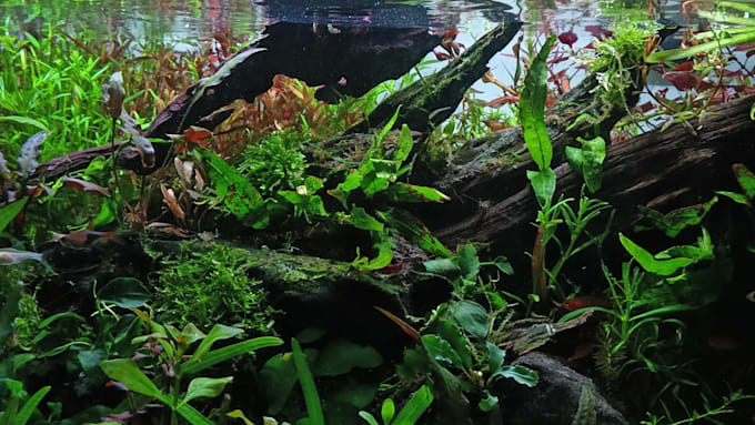 design a professional planted aquarium aquascape