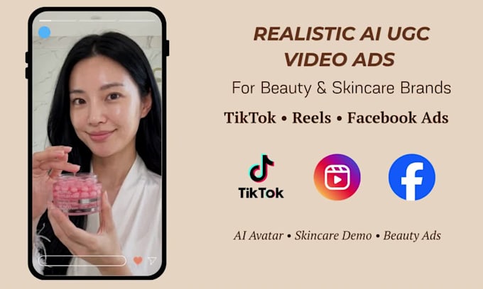 create ai ugc video ads for beauty brands