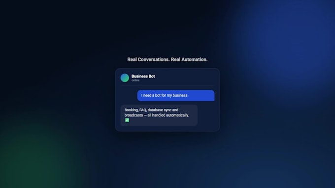 build a custom telegram bot with database integration