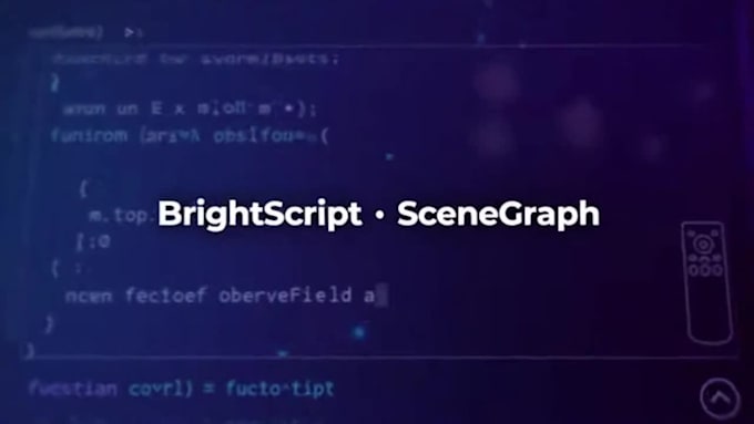 develop roku TV apps with scenegraph UI
