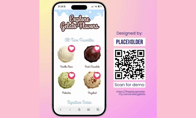 design custom qr code digital menu board, restaurant menu, animated menu