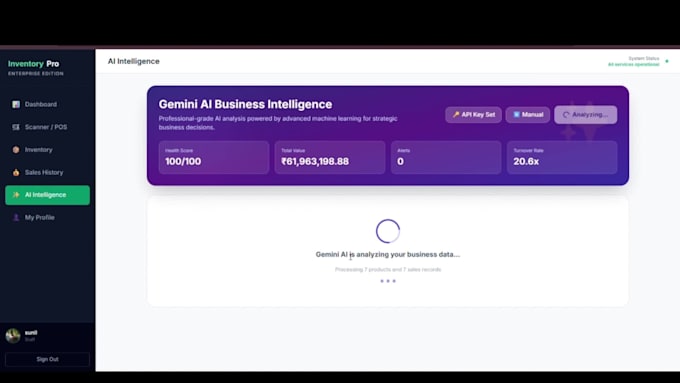 develop a complete ai powered inventory management system