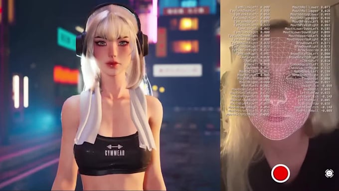 rig and record 3d livelink avatar,facial rig,52 arkit blendshapes,rig vrm model