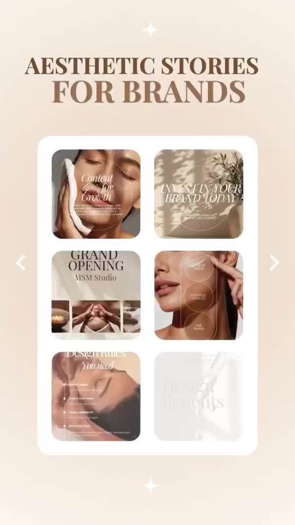 design aesthetic canva templates for skincare brands