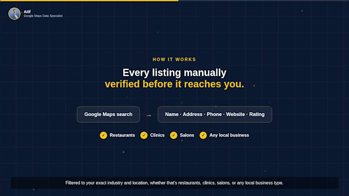 scrape verified local business data from google maps for outreach and research
