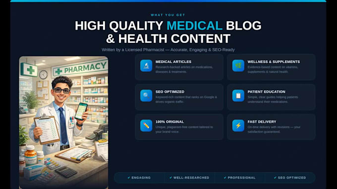 write SEO medical articles for health websites