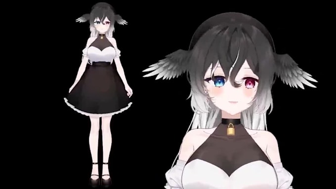 design vtuber model, rigging live2d model, 2d vtuber model, 2d anime vtuber