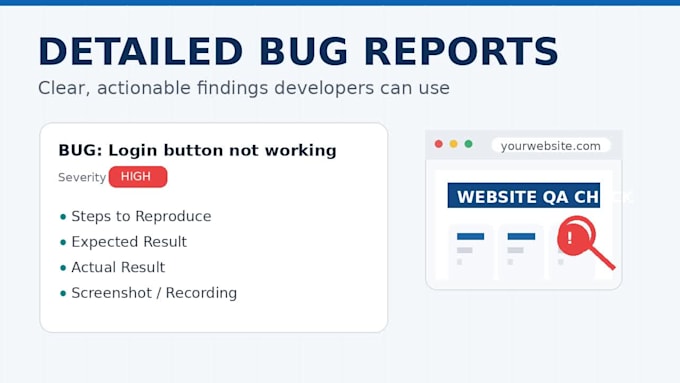 professionally test your website and web app for bugs and UX issues