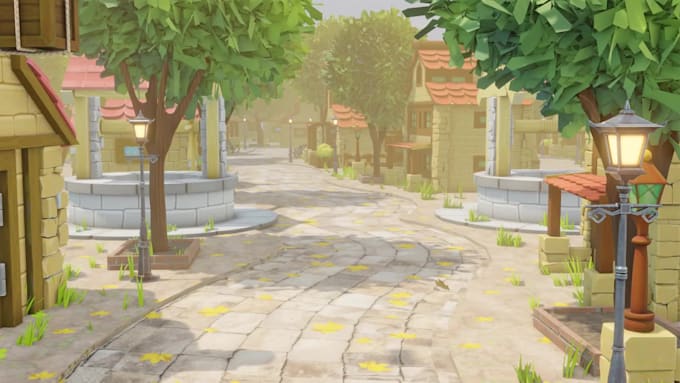 create game ready 3d environment and level art for unity and unreal engine