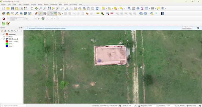 do gis digitization, map tracing, shapefile creation in qgis