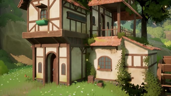 create a stylized 3d game environment, unity game environment design