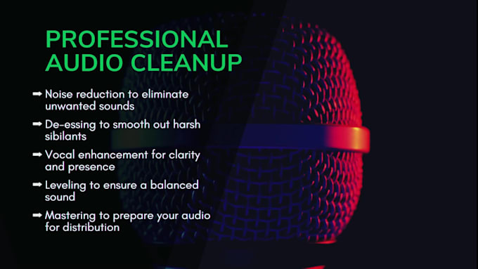 clean up and restore your vocal or audio recording