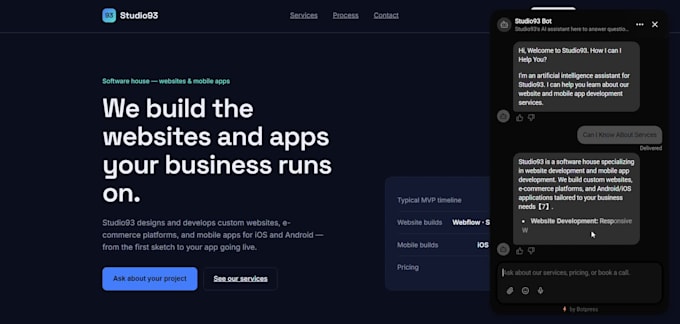 do ai chatbot development for your website chatbot automation using botpress