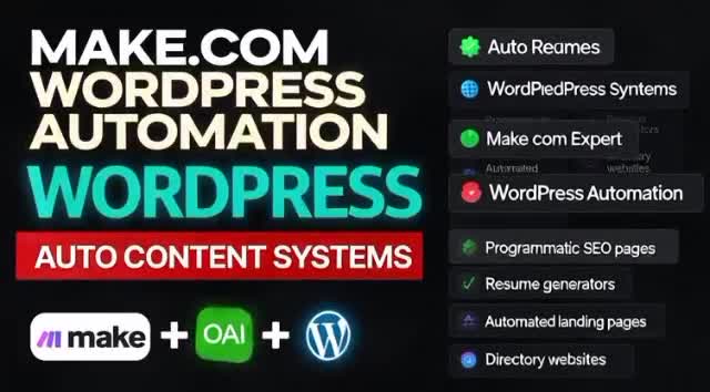 build wordpress resume templates make com http automation CV generator
