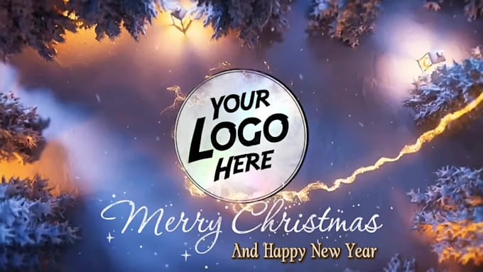 create professional happy new year 2026 and christmas wishes video