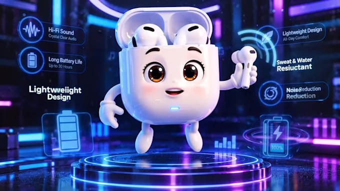 create 3d ai product animation videos
