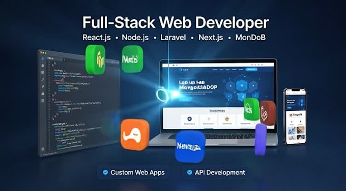 Develop a custom full stack website with modern web technologies by ...