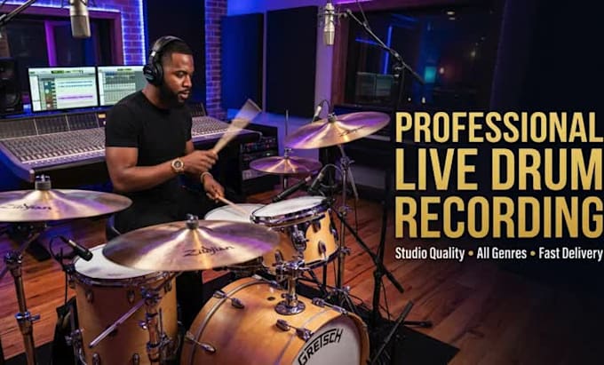 record professional live drum tracks for your song