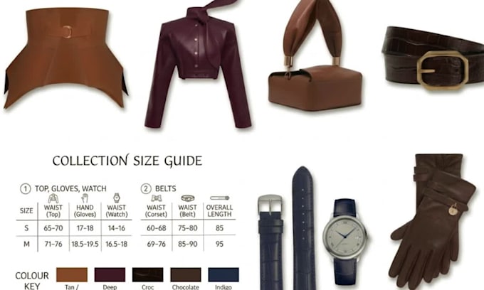 create leather goods design luxury goods tech pack leather textile products spec