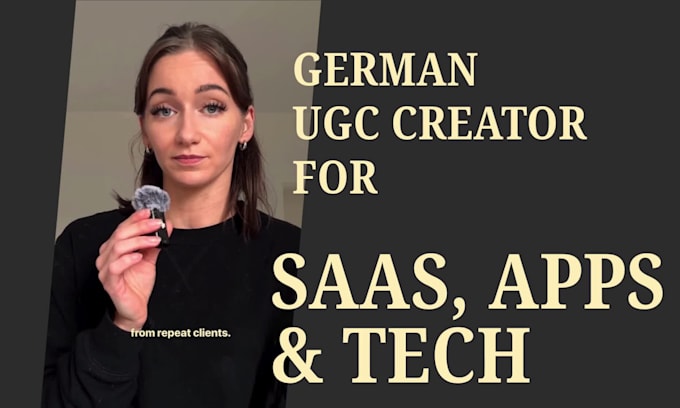 create german ugc videos for your app or tech brand
