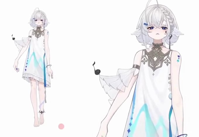 vtuber model live2d face rigging hair body physics expressions streaming avatar