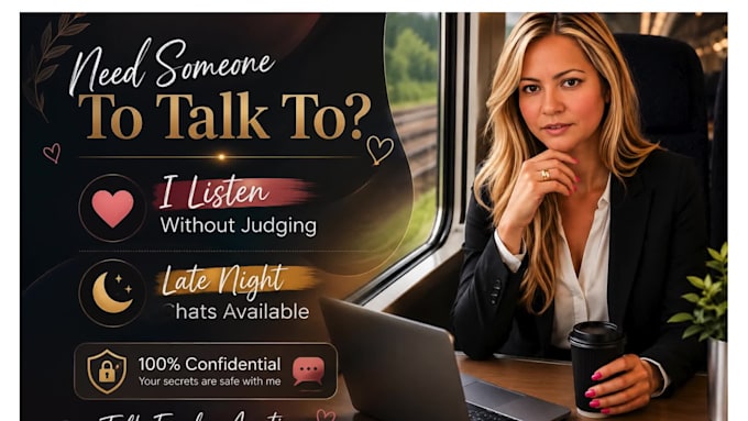 offer warm friendly judgment free sessions to chat