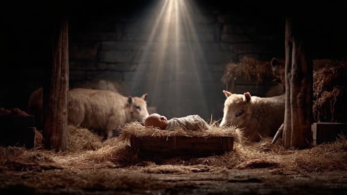 create  christmas eve logo animatio