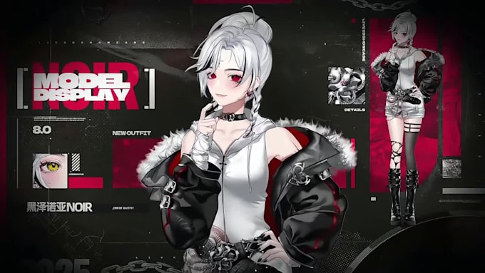 create a custom 2d 3d vtuber model with full rigging, vrm, and streaming setup