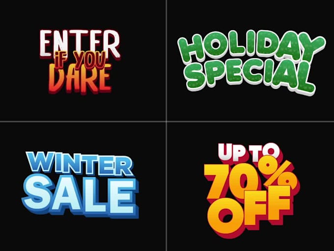create custom playful typography and text animation