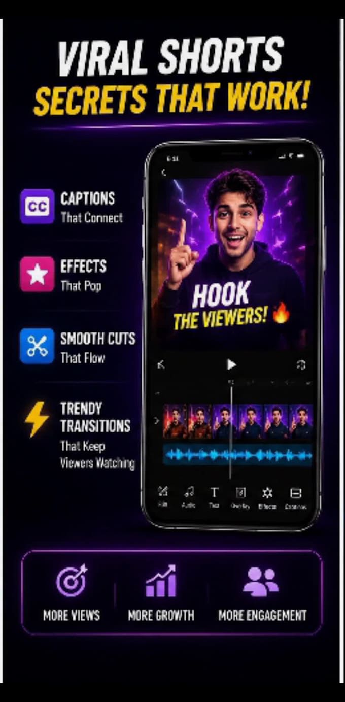 edit viral youtube shorts with captions