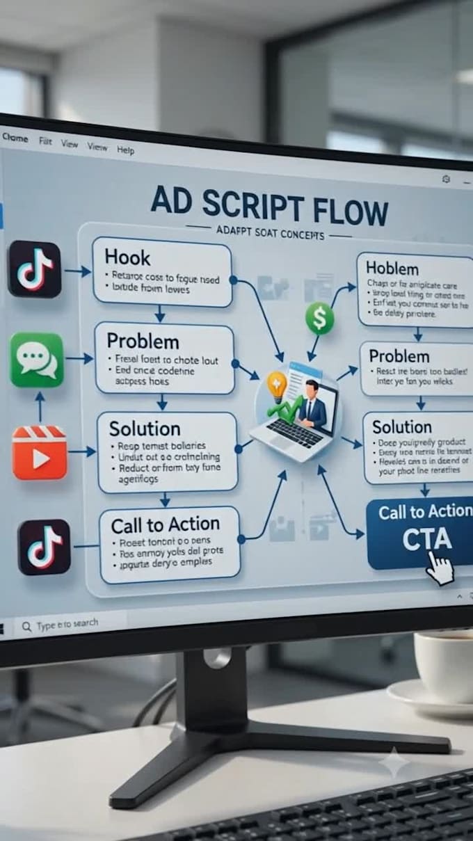 write high converting short video ad scripts for tiktok and reels