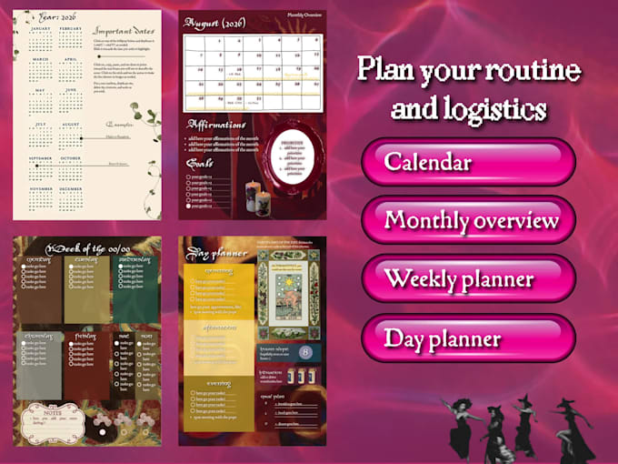design planners, templates, advertisements and invitations