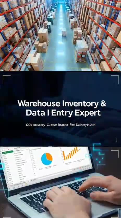 do warehouse inventory and excel data entry