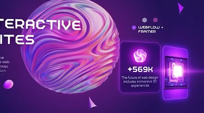 3d animated website 3d interactive webflow website with threejs spline wordpress