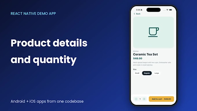 develop your react native mobile app for android and ios