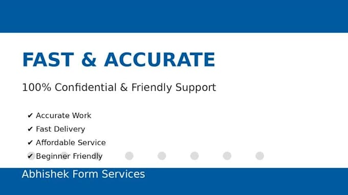 fill online forms and do accurate data entry