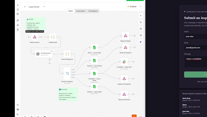 build an n8n ai lead router with CRM sync and slack alerts